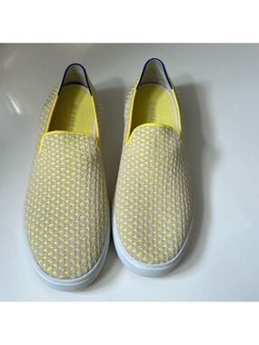 Rothy’s Women’s Lemon Yellow Honeycomb Slip On Sneakers